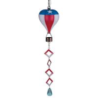 Regal Art & Gift 22.5" Mini Americana Hot Air Balloon Spinner Solar Lantern 