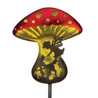 Regal Art & Gift 31" Fantasy Fairy Mushroom Solar Stake 