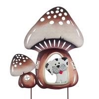 Regal Art & Gift 18" Mushroom Dog Garden Stake 