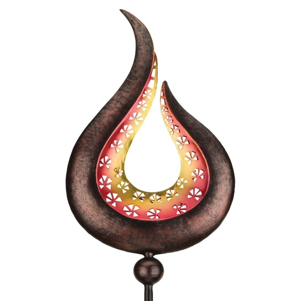 48" Filigree Swirl LED Solar Stake 