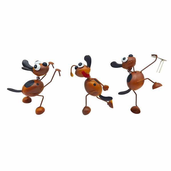 8.5" Pot Hugger Dog Décor (Set of 3)