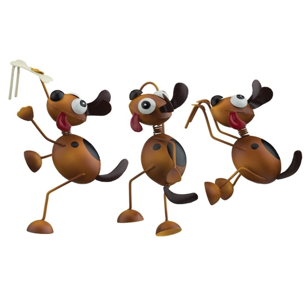 8.5" Pot Hugger Dog Décor (Set of 3)