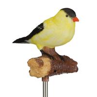 Regal Art & Gift 27.5" Gold Finch Songbird LED Solar Sound Stake 