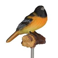 Regal Art & Gift 27.5" Oriole Songbird LED Solar Sound Stake 