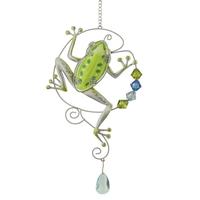 Regal Art & Gift 5.75" Green Stargazing Frog Sun Catcher Decor