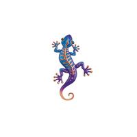 Regal Art & Gift 12" Stripe Copper Gecko Wall Decor