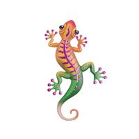 Regal Art & Gift 18" Stripe Magenta Gecko Decor