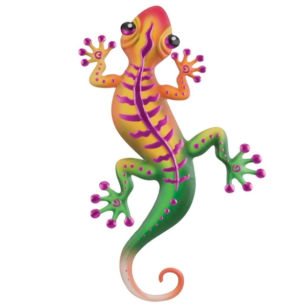 24" Stripe Magenta Gecko Decor