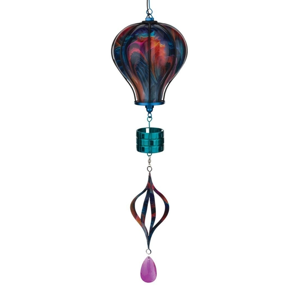 33" Multi Swirl Spinner Balloon Solar Lantern 