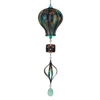 Regal Art & Gift 33" Green Swirl Spinner Balloon Solar Lantern 