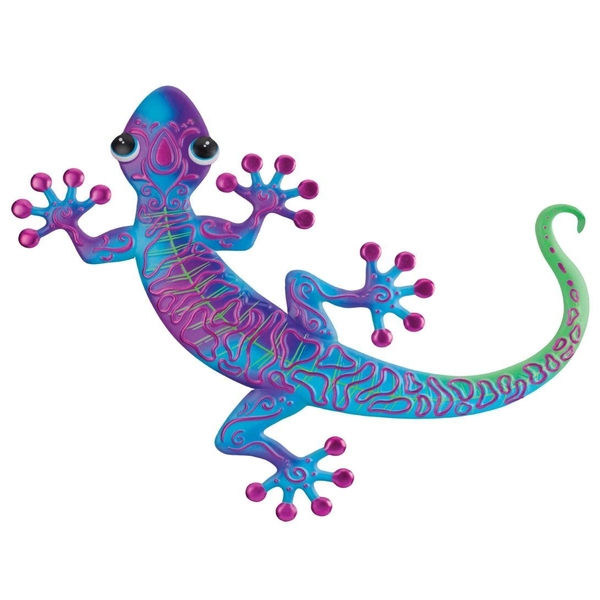 20" Swirl Purple Gecko Decor