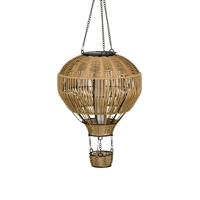 Regal Art & Gift 21.75" Hot Air Balloon Wicker Solar Lantern LED Light LG 