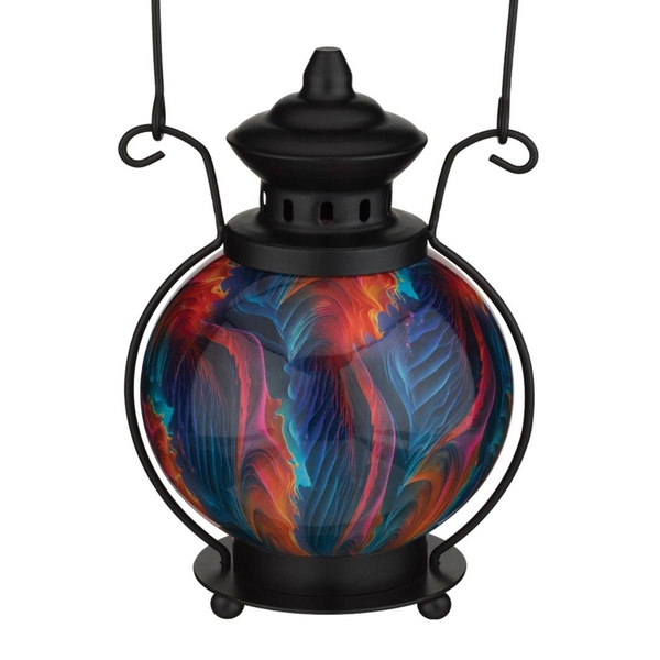 14.5" Multicolor Swirl LED Light Lantern 