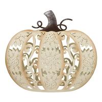 Regal Art & Gift 10" LED Light Sunflower Cutout White Pumpkin Decor 