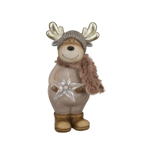 7.5" LED Reindeer & Star Decor