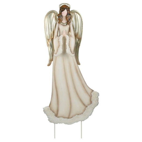 32" White Angel Garden Stake/Wall Decor 
