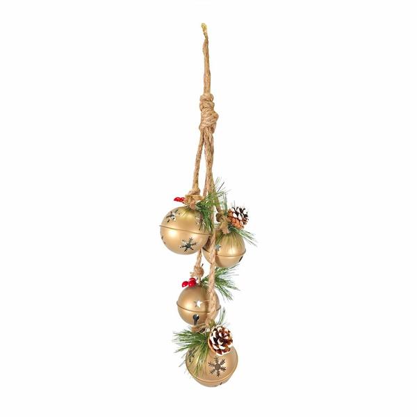 21.5" Gold Bells Ornament 