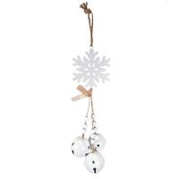 Regal Art & Gift 24.5" Antique White Bells Snowflake Ornament 