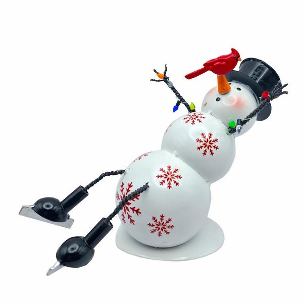 9" White Slippery Slide Snowbies Decor 