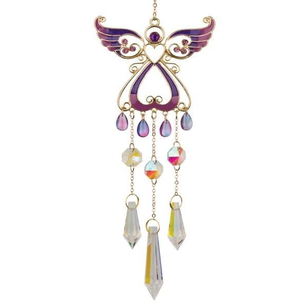 19.5" Purple Daydream Angel Ornament 