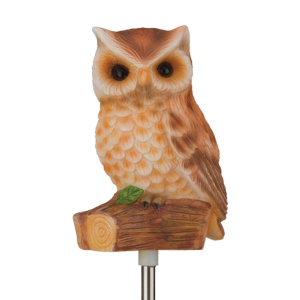 28" Owl Bird LED Solar Sound Stake 