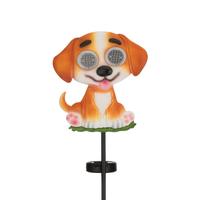 Regal Art & Gift 35" Eye Roller Dog LED Solar Stake 