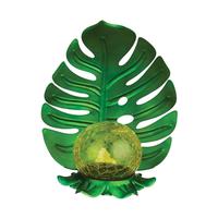 Regal Art & Gift 10" Green Leaf Solar Decor