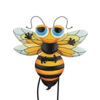 View 28" Hand Painted Bee Garden Stake 