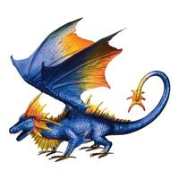 Regal Art & Gift 12" Blue Dragon Decor 