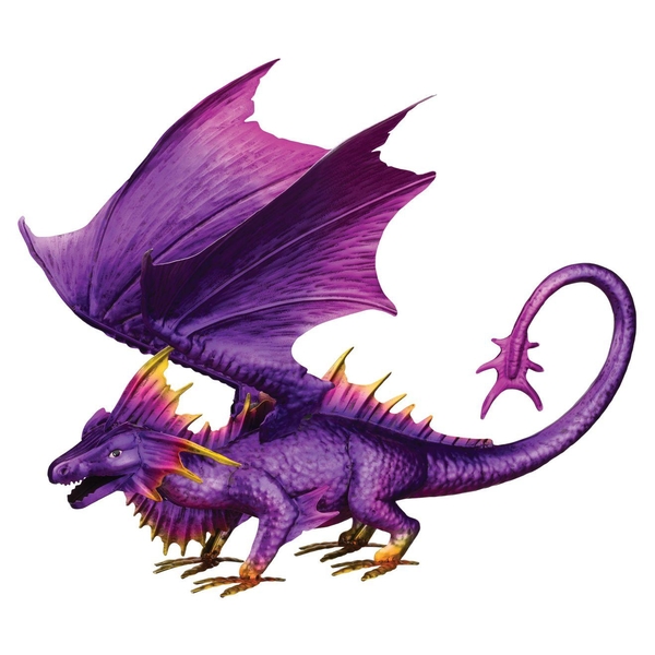 12" Purple Dragon Decor 