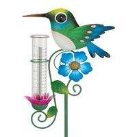 Regal Art & Gift 41" Hummingbird Rain Gauge Garden Stake 