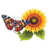 Regal Art & Gift 23.75" Orange Butterfly/Sunflower Wall Décor