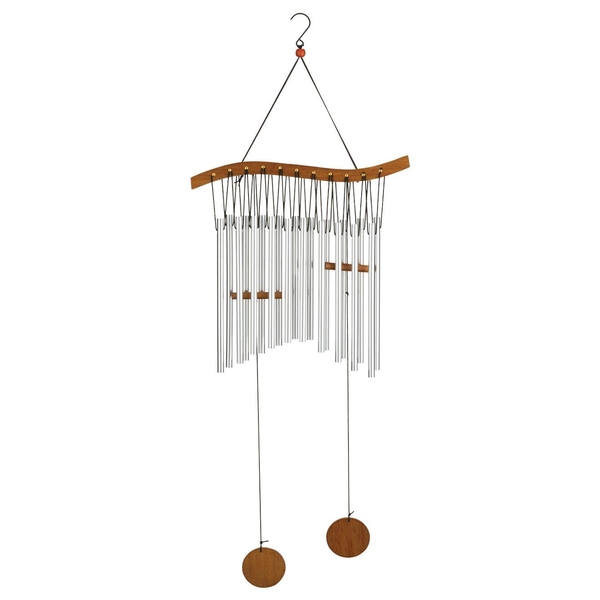29.75" Silver Wave Wood/Metal Kyoto Chime