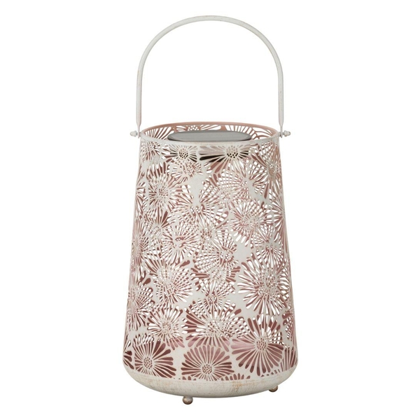 12.75" Pink Pastel Shadow Solar Lantern 