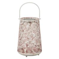 Regal Art & Gift 12.75" Pink Pastel Shadow Solar Lantern 
