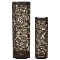 Regal Art & Gift 24.5" Sunflower Shadow Cylinder Solar Lantern LED Light (Set of 2)