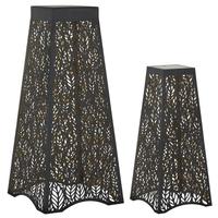 Regal Art & Gift 24" Patio Shadow LED Solar Leaf Lantern (Set of 2)