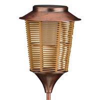 Regal Art & Gift 32.5" Wicker Lantern Solar Stake 