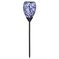 View 20" Murano White Multicolor Solar Stake 