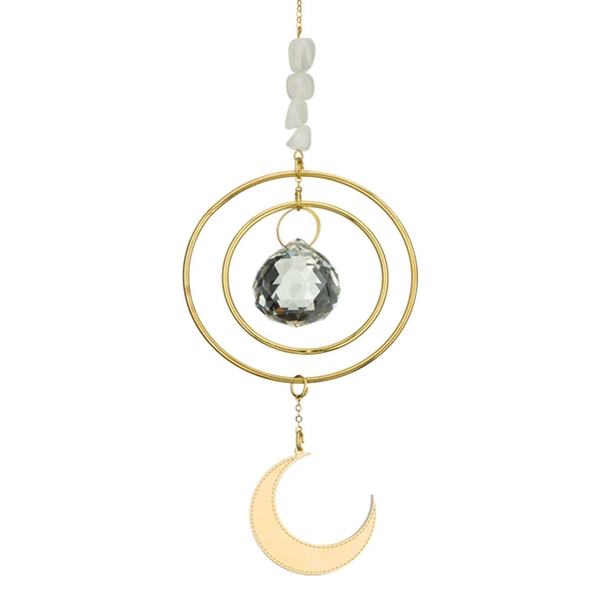 2.75" Bronze Celestial Crescent Ornament 