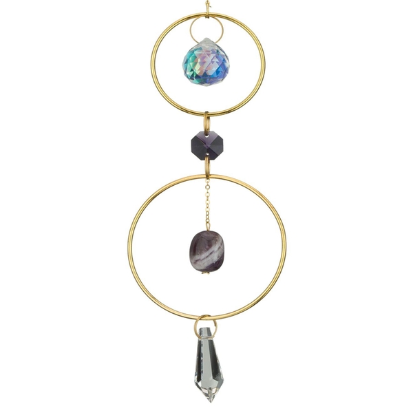 2.75" Bronze Healing Amethyst Ornament 
