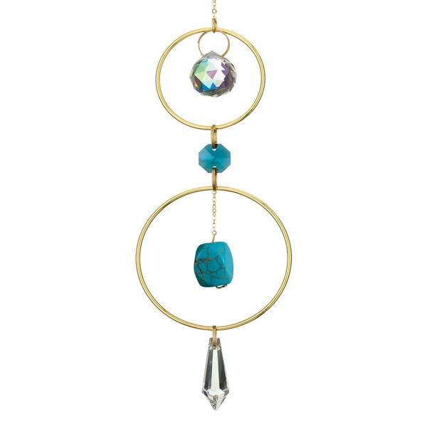 2.75" Bronze Healing Turquoise Ornament 