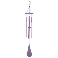 Regal Art & Gift 30" Lavender Dragonfly Wood/Metal Trio Chime