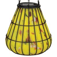 Regal Art & Gift 16.5" Yellow Murano Solar Lantern LG 