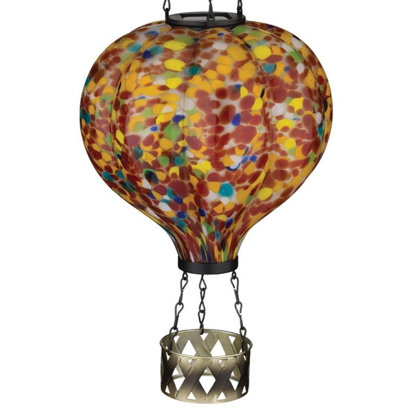 20" Orange Murano HAB Solar Lantern 