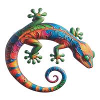Regal Art & Gift 16" Burano Multicolor Gecko Decor