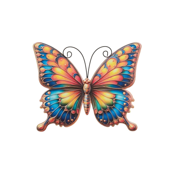 12" Sunrise Butterfly Wall Decor