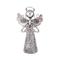 View 4" Silver Angel Bell Decor