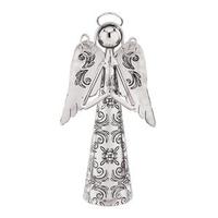 View 6" Silver Angel Bell Praying Decor