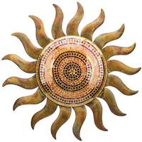 Regal Art & Gift 29" Flamed Copper Sun Wall Decor